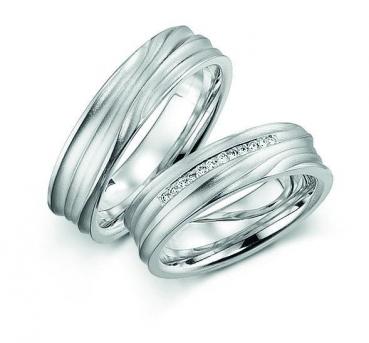 Trauringe Weissgold von Fischer 0605437/060